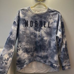 Navy blue tie dye No Bull pullover